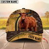 Unijames Cattle Ranch Leather Pattern Personalized Name Cap