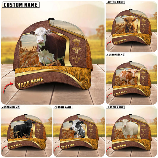 Unijames Cattle Classic Golden Personalized Name Cap