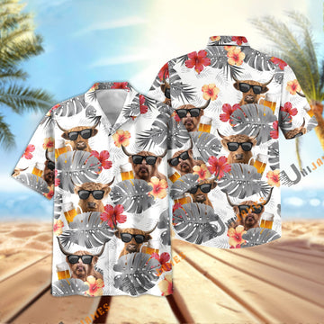 Uni Highland Summer Beer Chill Hawaiian Shirt