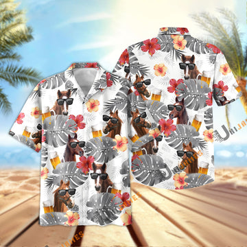 Uni Horse Summer Beer Chill Hawaiian Shirt