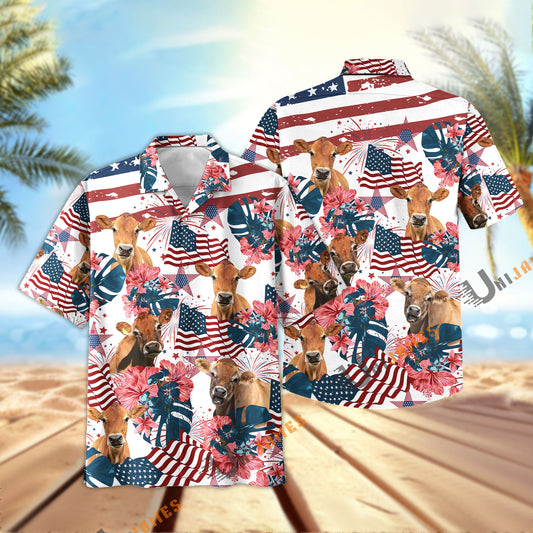 Uni Jersey Happy America Hawaiian Shirt