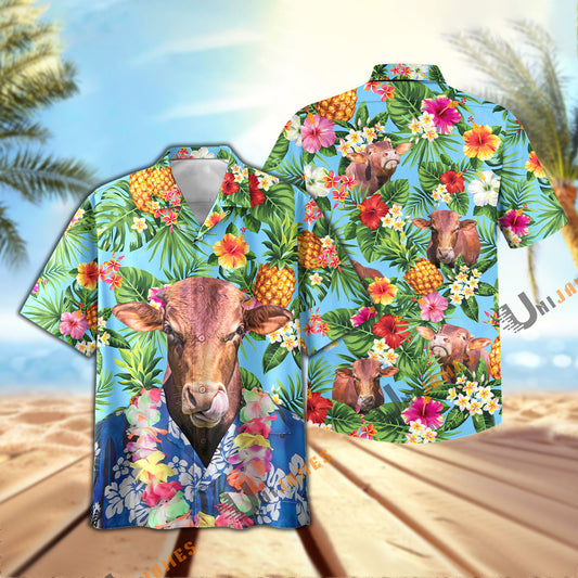 Uni Beefmaster Summer Pineapple Chilling Hawaiian Shirt