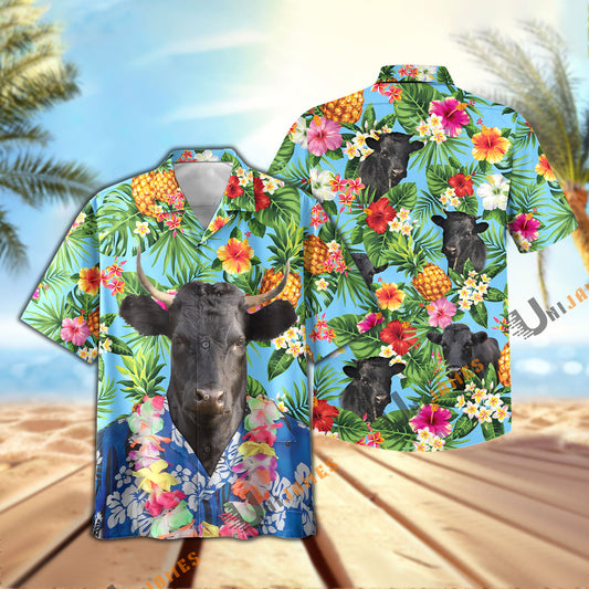 Uni Dexter Summer Pineapple Chilling Hawaiian Shirt