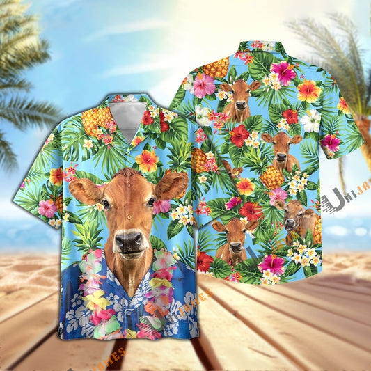 Uni Jersey Summer Pineapple Chilling Hawaiian Shirt