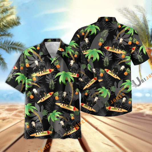 Uni Black Baldy Happy Summertime Hawaiian Shirt