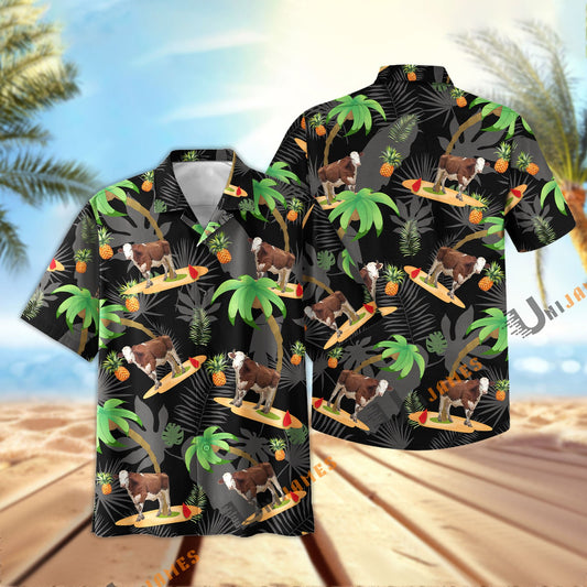 Uni Hereford Happy Summertime Hawaiian Shirt