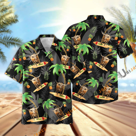 Uni Texas Longhorn Happy Summertime Hawaiian Shirt