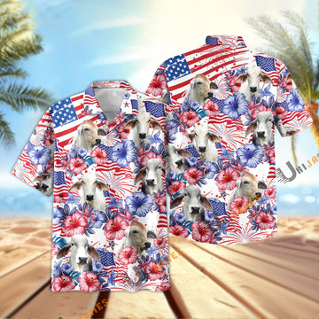 Uni Brahman Happy America 2 Hawaiian Shirt