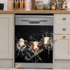 Uni Simmental Broken Glasses Dishwasher Door Cover