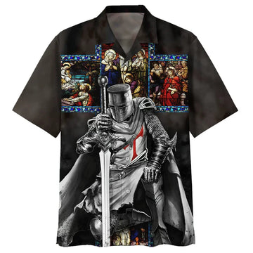UniJames Warrior Jesus Is My God Hawaiian Shirts - Christian Hawaiian Shirt - Jesus Hawaiian Shirts