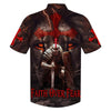 UniJames Warrior Of Christ Lion Cross Faith Over Fear Hawaiian Shirts - Christian Hawaiian Shirt - Hawaiian Shirts For Men