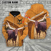 Uni Personalized Name Farm Watusi Cattle Hoodie TT7