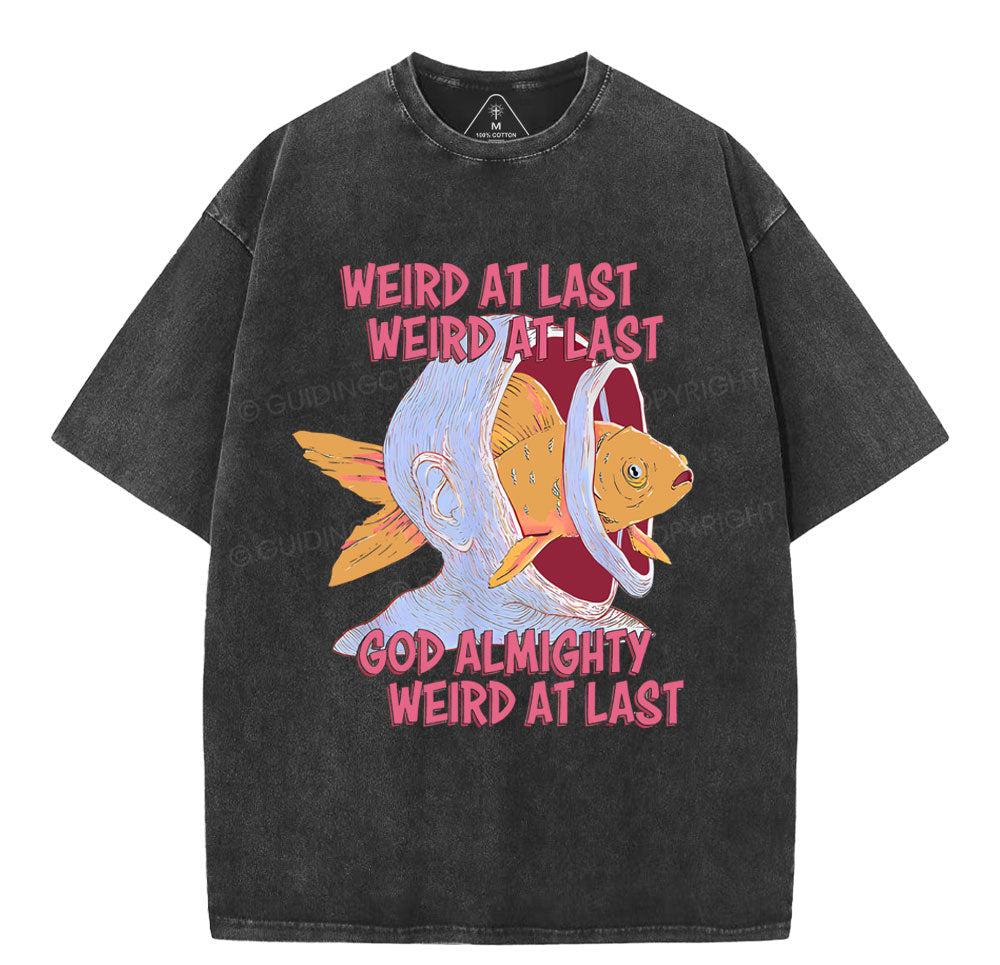 Weird At Last God Almighty Weird At Last Shirt Christian Washed TShirt  