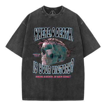 When Life Is Hard Remenber Christian Washed TShirt  