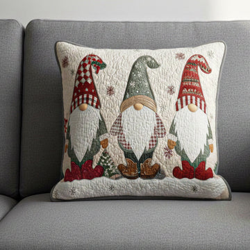Whimsical Gnome Quilted Pillow Case NCU0NT11270