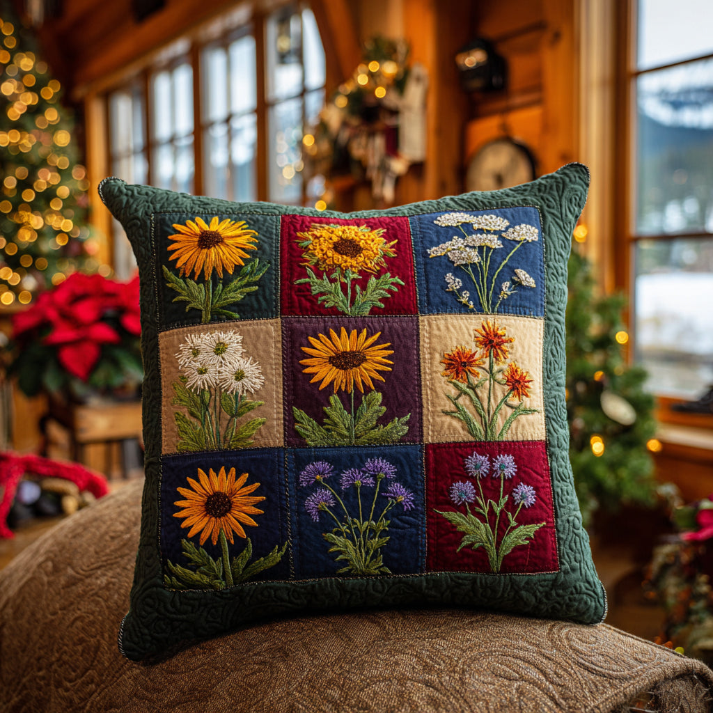 Wild Blossom Quilted Pillow Case NCU0DV8693