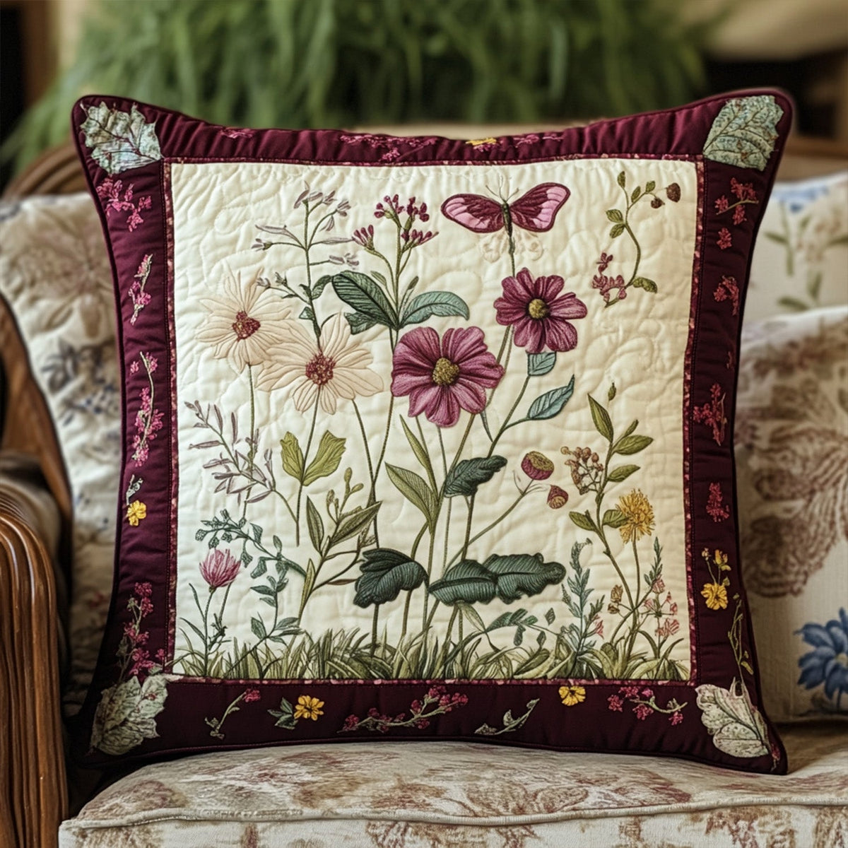 Wildflower Dreams Quilted Pillow Case NCU0PT7008