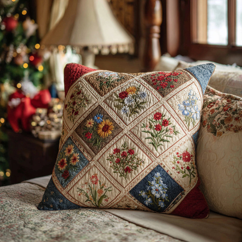 Wildflower Meadow Quilted Pillow Case NCU0DV8683