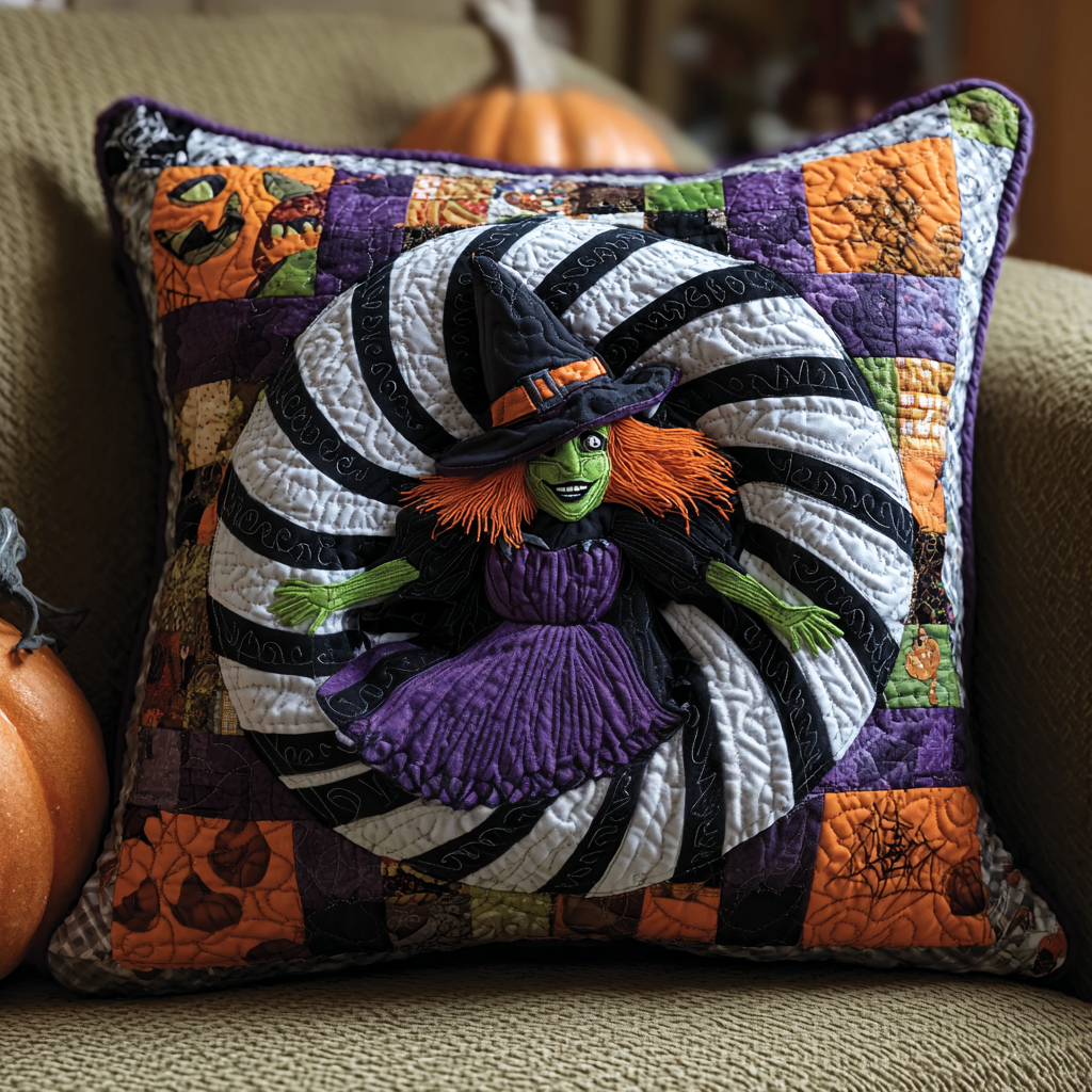 Witch Descent Quilted Pillow Case NCU0DV7633