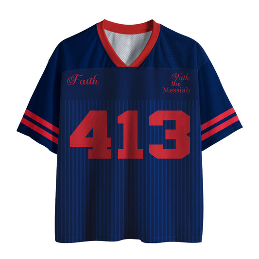 UniJames With The Missiah Christian Navy Mesh Jersey