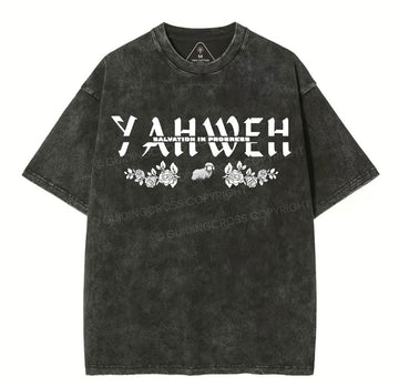 YAHWEH Christian Washed TShirt  