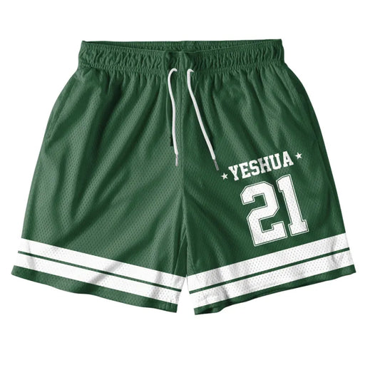 UniJames Yeshua Green Christian Mesh Jersey