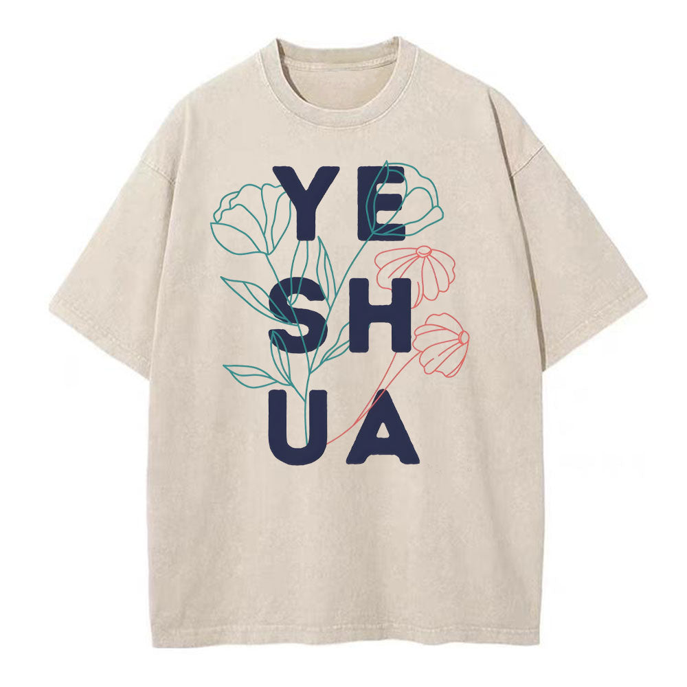 YESHUA Christian Washed TShirt  