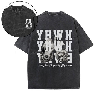 YHWH Christian Washed TShirt  