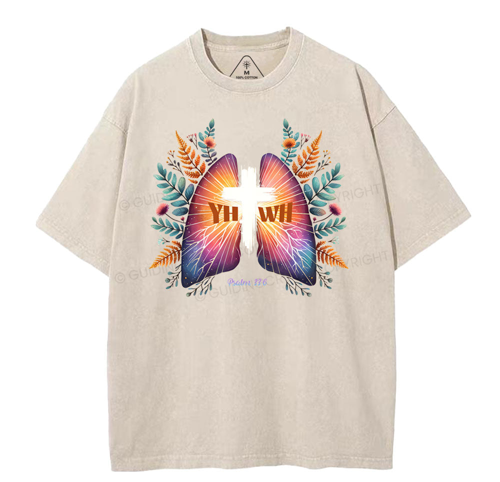 YHWH Christian Washed TShirt  