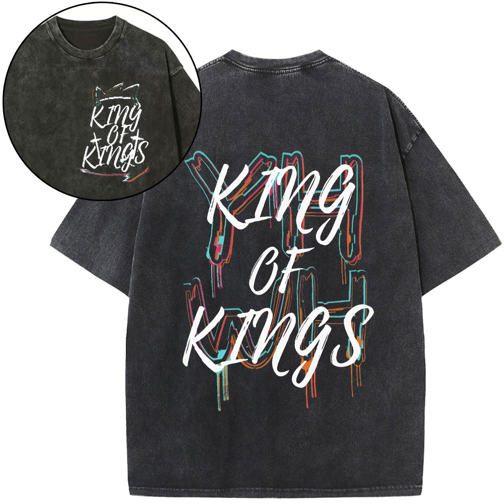 YHWH King Of Kings Christian Washed T-Shirt Sale - GuidingCross