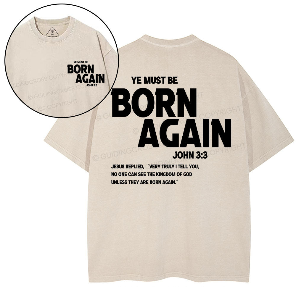Ye Must Be Born Again Christian T-Shirt Sale - GuidingCross