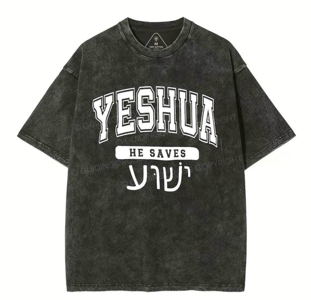 Yeshua Chirstian Washed TShirt  
