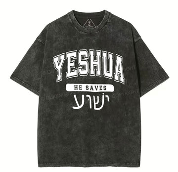 Yeshua Chirstian Washed TShirt  
