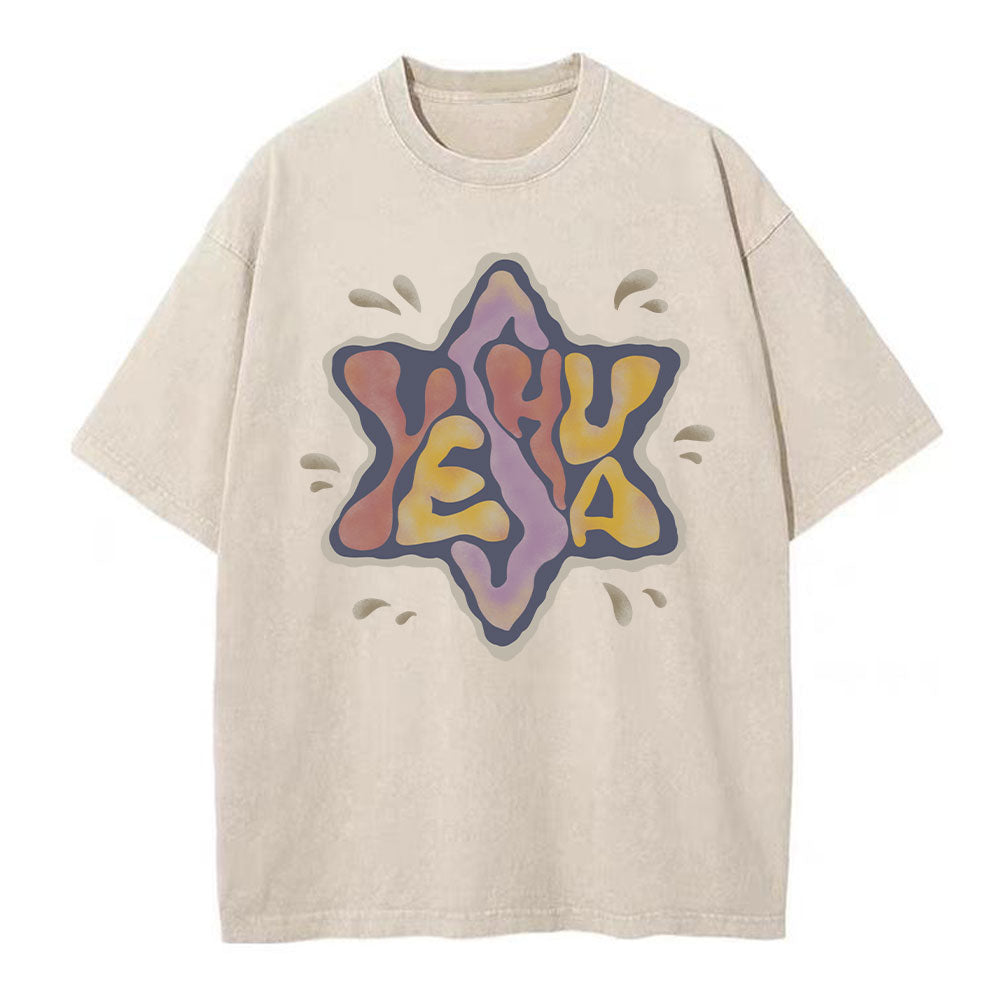 Yeshua Christian Washed TShirt  