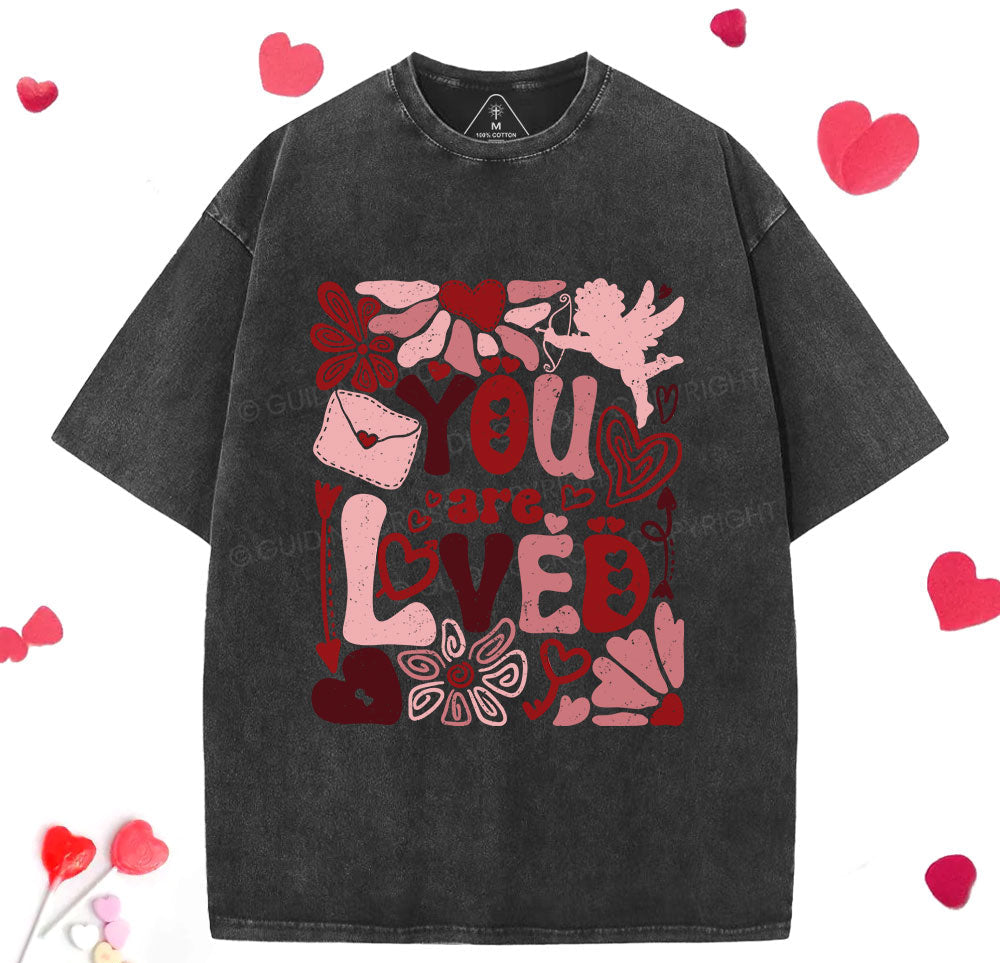 You Are Loved Christian Washed TShirt  