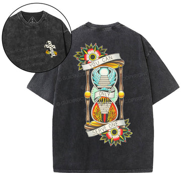 You Can Serve One Christian Washed T-Shirt Sale - GuidingCross