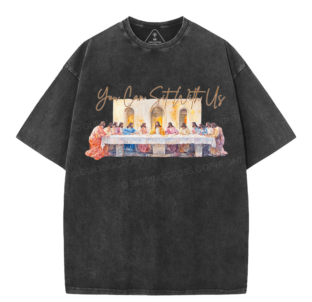 You Can Sit With Us Christian Washed TShirt  