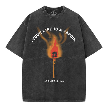 Your Life Is A Vapor Christian Washed TShirt  