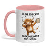 Uni Let Me Check My Giveashitomter Nope Nothing Cow Two Tone Mug