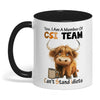 Uni Yes I Am A Member Of CSI Team Can't Stand Idiots Cow Two Tone Mug