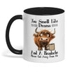 Uni You Smell Like Drama And A Headache Please Cow Two Tone Mug