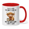 Uni I'm 97% Sure You Don't Like Me Cow Two Tone Mug