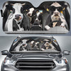 Uni Driving Funny Holstein Cattle All Over Printed 3D Sun Shade