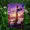 Uni Garden Flag 12" x 18" Peaceful Sunrise Cross
