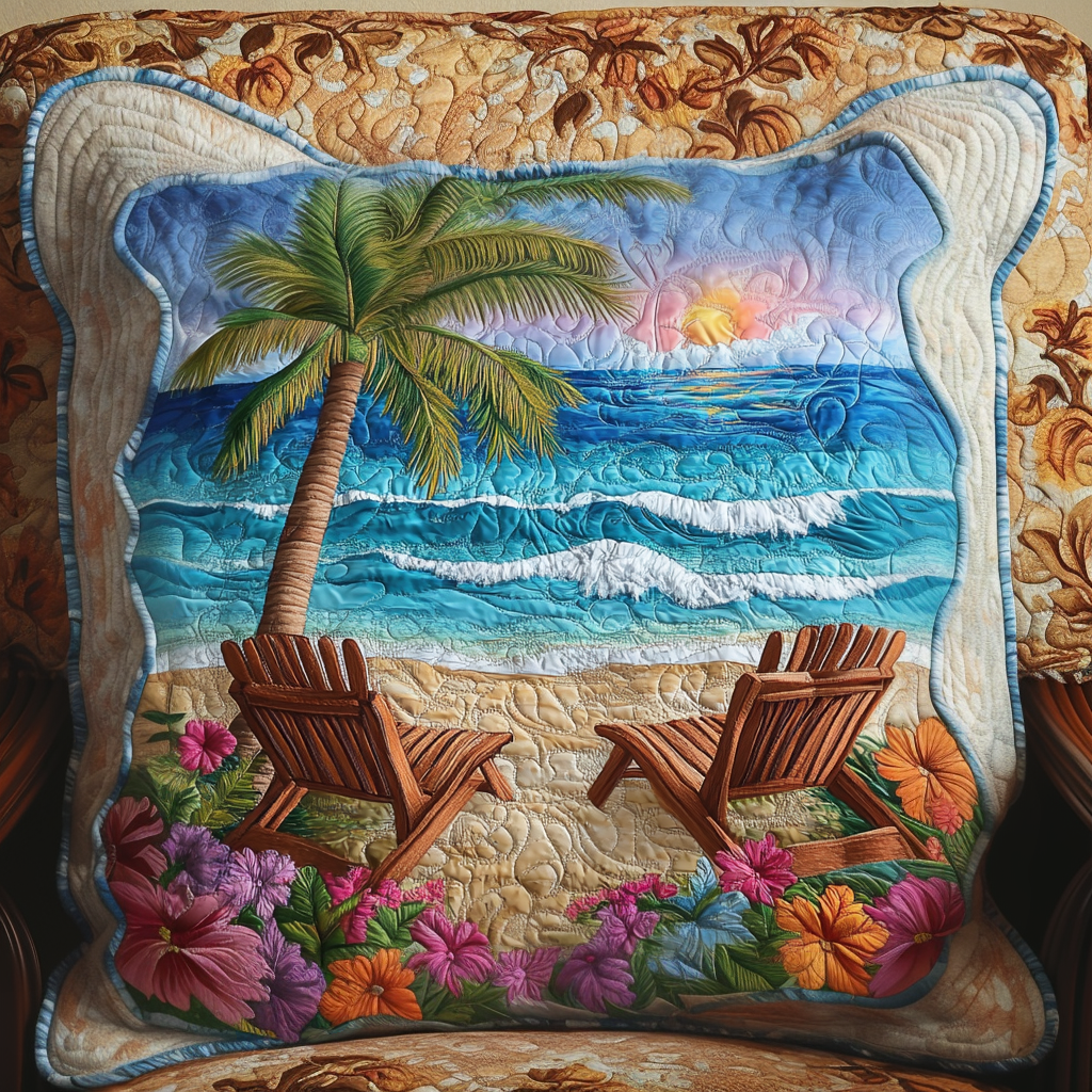 Island Escape Quilted Pillow Case NCU0VH5299
