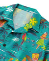 UNIJAMES TROPICAL DANCER TIKI ON BEACH HAWAIIAN SHIRT