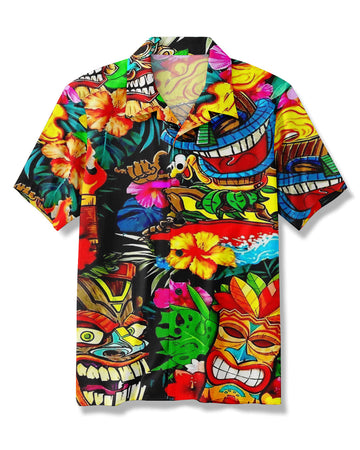 UNIJAMES TIKI BEACH HAWAIIAN SHIRT