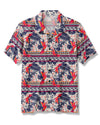 UNIJAMES COCONUT TREES FLOWER PARROT HAWAIIAN SHIRT
