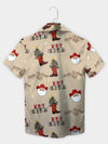 UniJames Beige Cowboy Santa Claus Merry Christmas Hawaiian Shirt