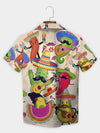 UniJames Beige Fiesta Vibes Hawaiian Shirt